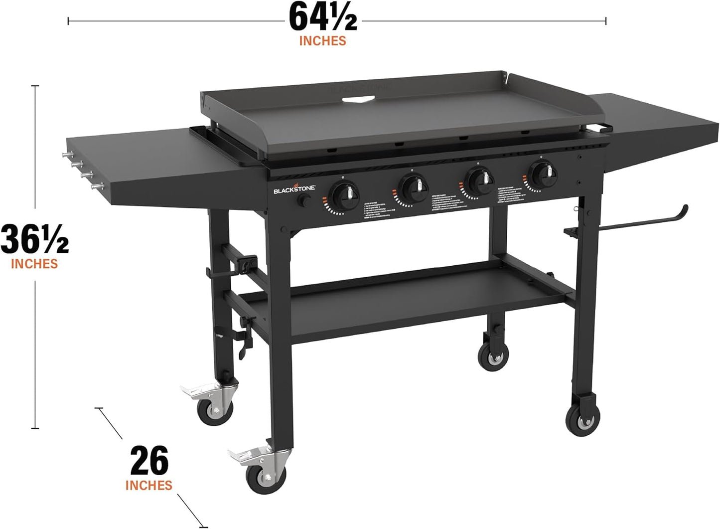 Blackstone 4 Burner Liquid Propane Outdoor Griddle Black
