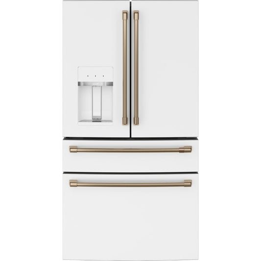 Cafe 36 Inch Wide 27.8 Cu. Ft. Energy Star Rated French Door Refrigerator with Convertible Drawer