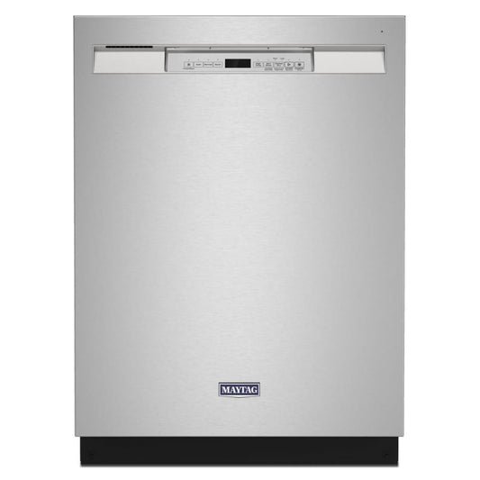 Maytag 24 Inch Wide 14 Place Setting Energy Star Certified Built-In Front Control Dishwasher with Dual Power Filtration